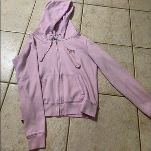 Pink zip up hoodie